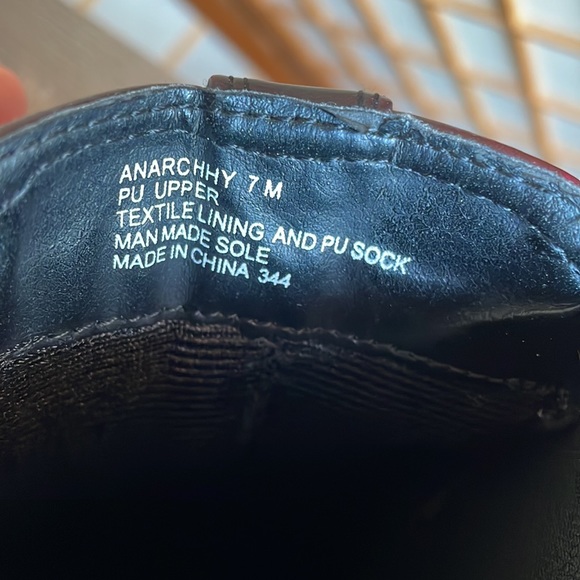 Steve Madden Oxblood Burgundy Anarchy Boots with 3.5”Heel Size 7M - Picture 2 of 11